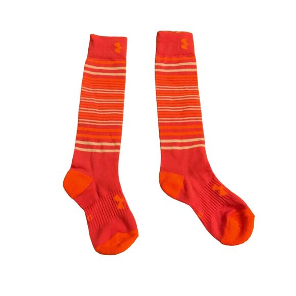 New Under Armour Girl Sock Pink Athletic - Picture 1 of 4
